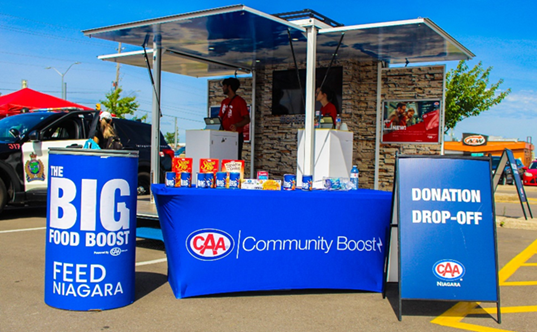 CAA Big Food Boost Donation Display