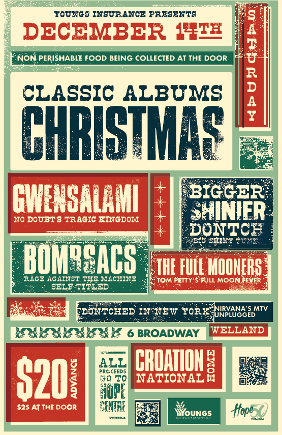 Classic Albums Christmas Concert Poster