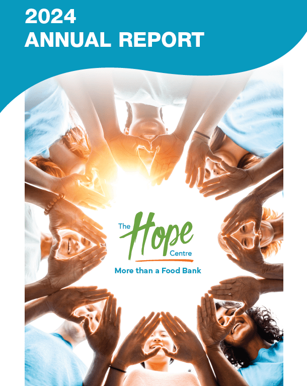 Cover page of 2024 Annual Report for The Hope Centre