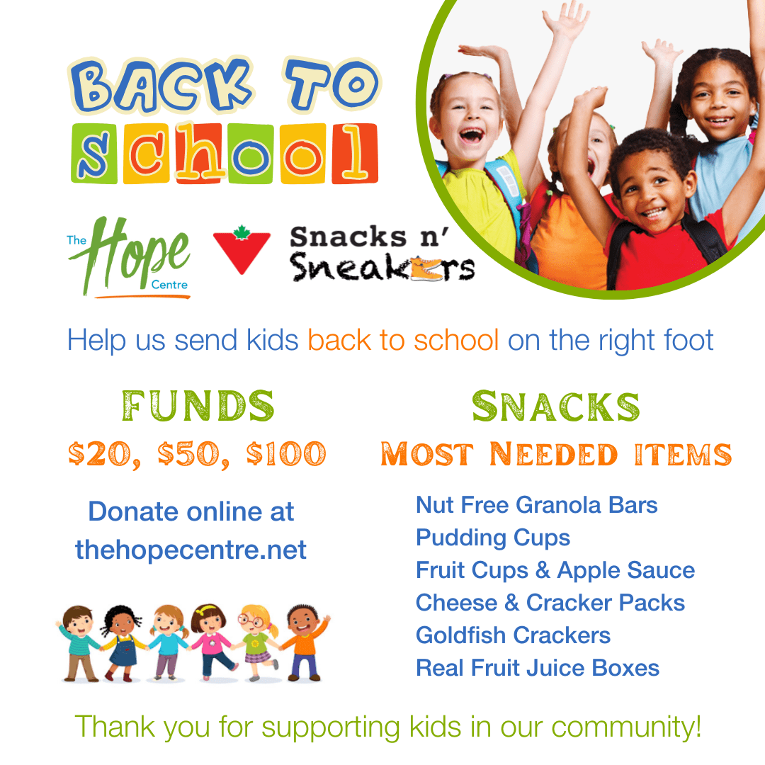 Back to School Social Posts (5) Back to School Program Fundraiser and Snack Donation Request